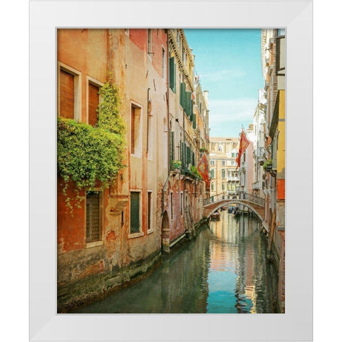 Vintage Inspired Venice White Modern Wood Framed Art Print by Ryan, Brooke T.