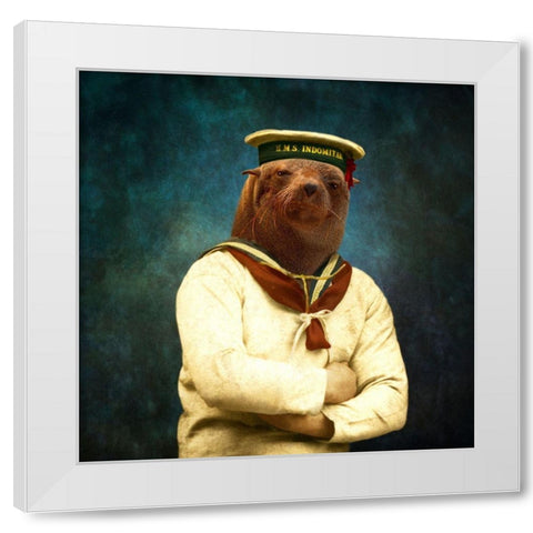 The Bad Boy White Modern Wood Framed Art Print by Roch, Martine