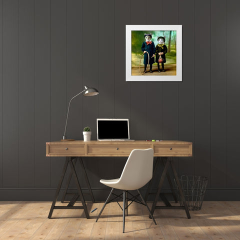 The Good Kids White Modern Wood Framed Art Print by Roch, Martine