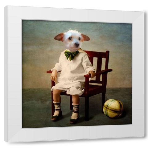 Henri White Modern Wood Framed Art Print by Roch, Martine