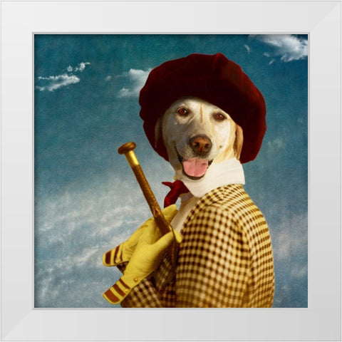 The Extravagant White Modern Wood Framed Art Print by Roch, Martine