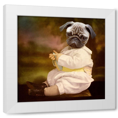 Tommy Boy White Modern Wood Framed Art Print by Roch, Martine