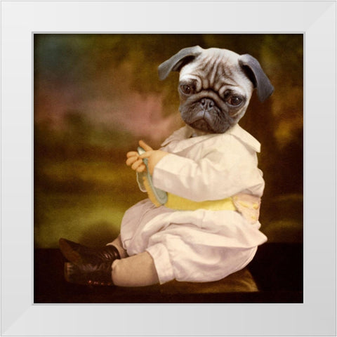 Tommy Boy White Modern Wood Framed Art Print by Roch, Martine