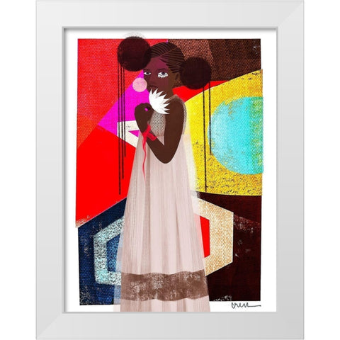 Marche White Modern Wood Framed Art Print by Robinson, Erin K.