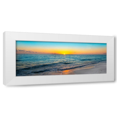 Golden Moment White Modern Wood Framed Art Print by Reed, Jack