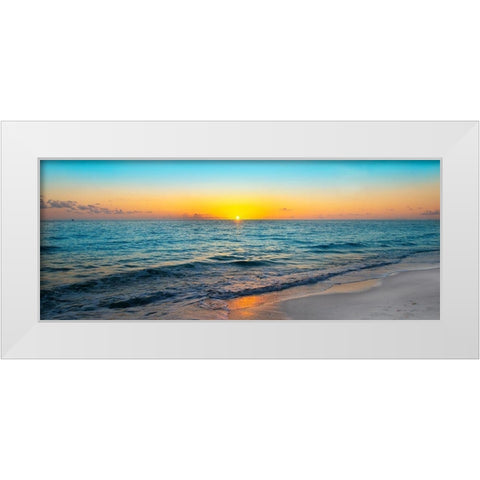 Golden Moment White Modern Wood Framed Art Print by Reed, Jack