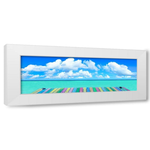 Rainbow Deck White Modern Wood Framed Art Print by Reed, Jack