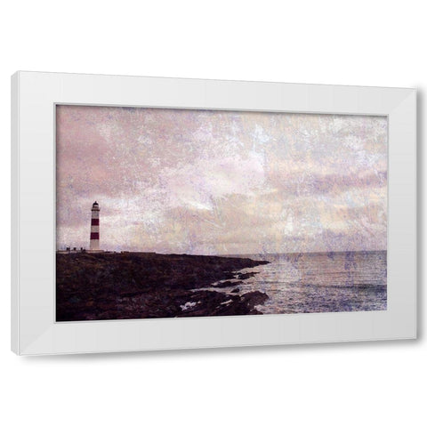 Let There Be Spaces White Modern Wood Framed Art Print by Ruest, Liz
