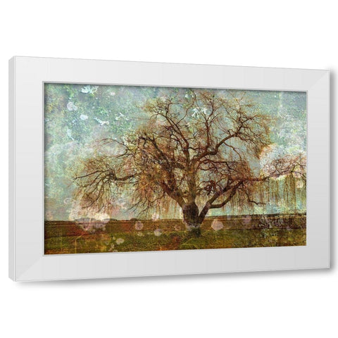 Roundabout White Modern Wood Framed Art Print by Ruest, Liz