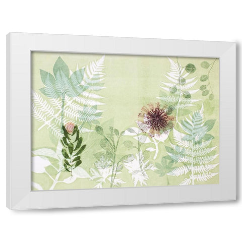 A Myriad Celebration of Plants White Modern Wood Framed Art Print by Rice, Trudy
