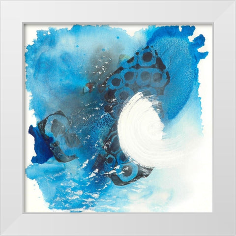 Oceanâ€™s Diluted White Modern Wood Framed Art Print by Russell, Valerie