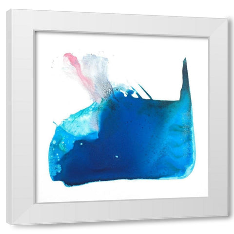 Blowhole White Modern Wood Framed Art Print by Russell, Valerie