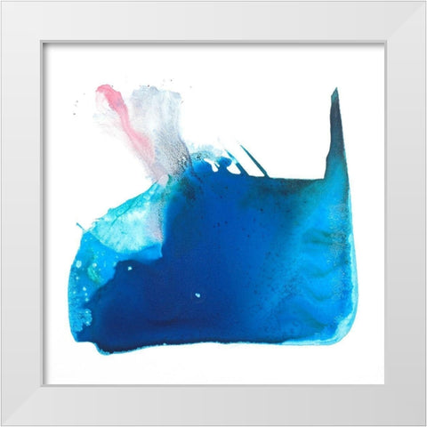 Blowhole White Modern Wood Framed Art Print by Russell, Valerie