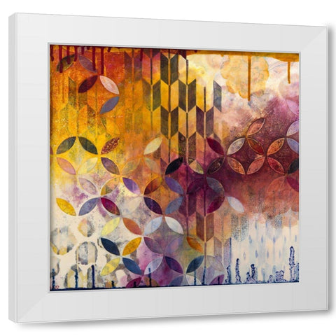 Confidently White Modern Wood Framed Art Print by Robinson, Heather Noel
