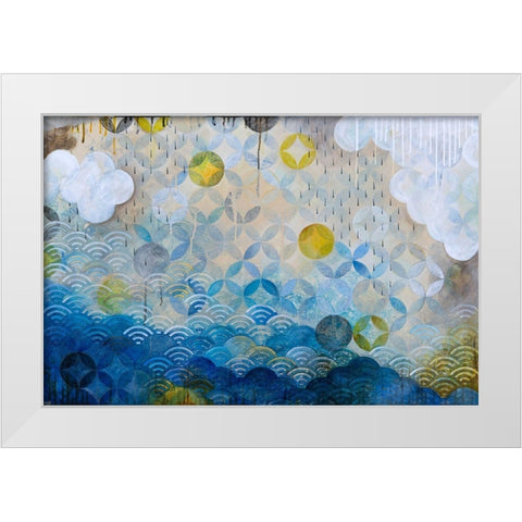 Float White Modern Wood Framed Art Print by Robinson, Heather Noel