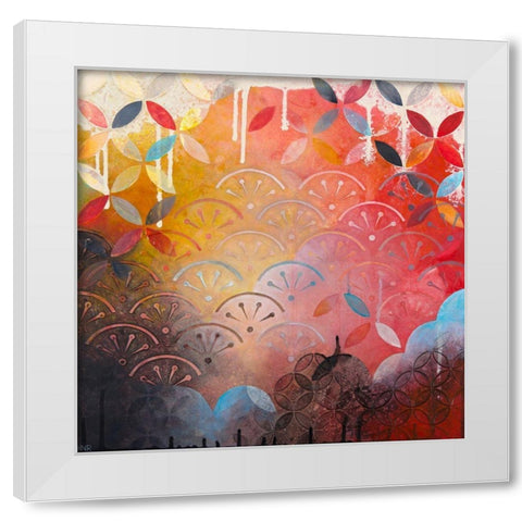Patiently White Modern Wood Framed Art Print by Robinson, Heather Noel