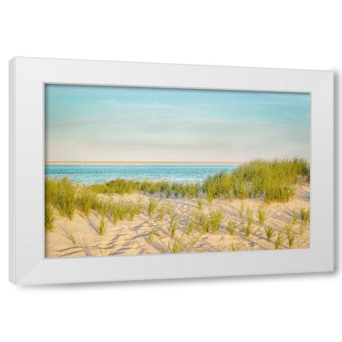 Monomoy View White Modern Wood Framed Art Print by Ryan, Brooke T.