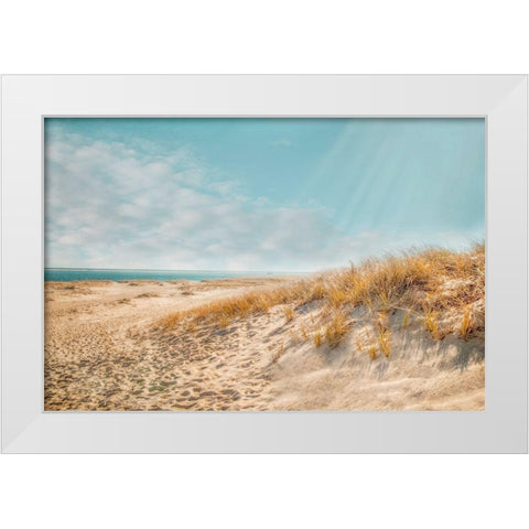 Chatham Lighthouse Beach White Modern Wood Framed Art Print by Ryan, Brooke T.