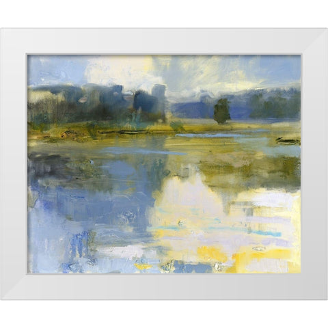 Cape Elizabeth White Modern Wood Framed Art Print by Robbins, Kathleen