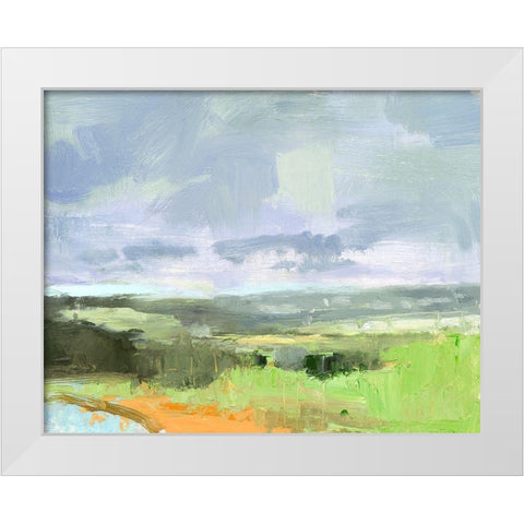 Ogunquit Looking Towards The Dunes White Modern Wood Framed Art Print by Robbins, Kathleen