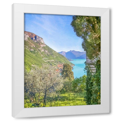 Lago di Como View No. 1 White Modern Wood Framed Art Print by Ryan, Brooke T.