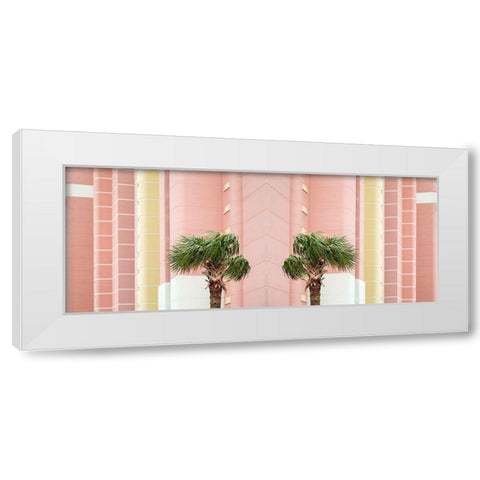 Two Palms White Modern Wood Framed Art Print by Ryan, Brooke T.