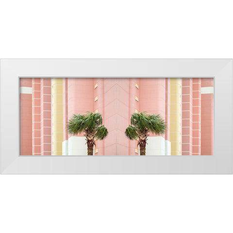 Two Palms White Modern Wood Framed Art Print by Ryan, Brooke T.