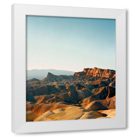 Afternoon in Death Valley White Modern Wood Framed Art Print by Rapson, Sol