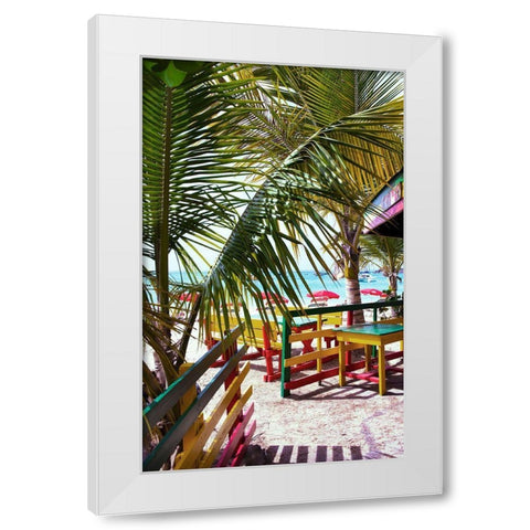 Happy Day White Modern Wood Framed Art Print by Reed, Jack