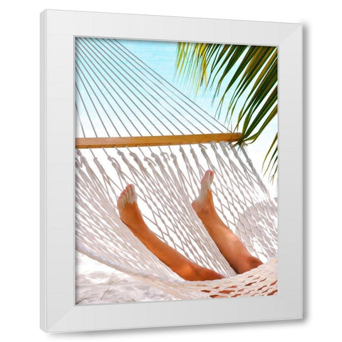 Exhale White Modern Wood Framed Art Print by Reed, Jack