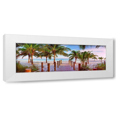 Swathers Beach White Modern Wood Framed Art Print by Reed, Jack