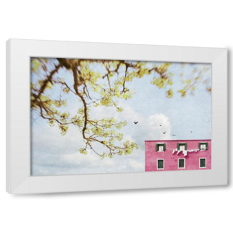 Spring In Italy White Modern Wood Framed Art Print by Ryan, Brooke T.