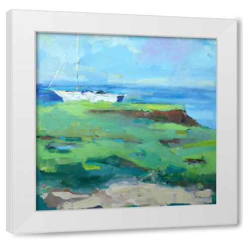 Bluff White Modern Wood Framed Art Print by Railsback, Page Pearson