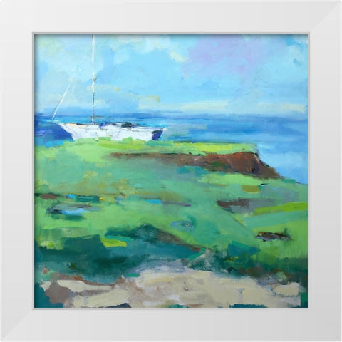 Bluff White Modern Wood Framed Art Print by Railsback, Page Pearson