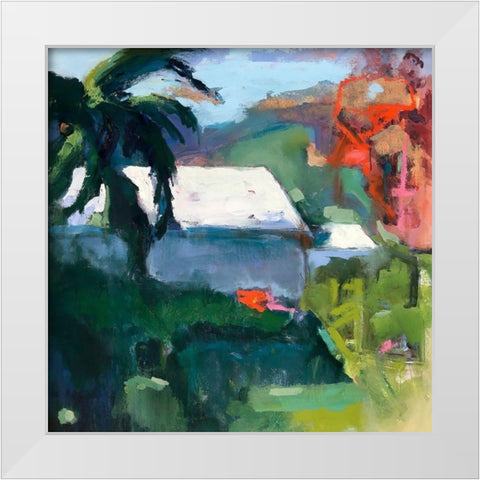 Crazy KW White Modern Wood Framed Art Print by Railsback, Page Pearson