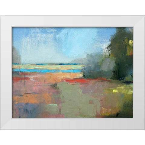 Beach Plum Farm 2 White Modern Wood Framed Art Print by Robbins, Kathleen