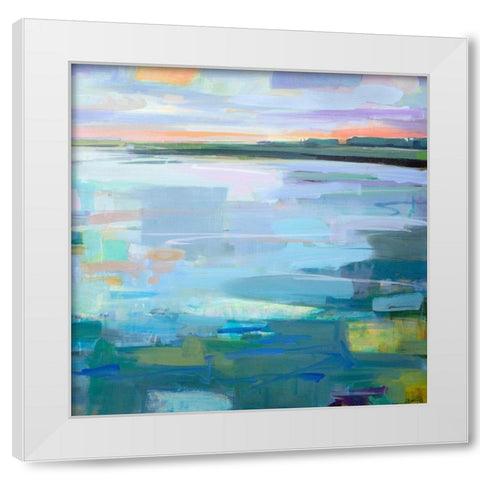 By The Footbridge Ogunquit White Modern Wood Framed Art Print by Robbins, Kathleen