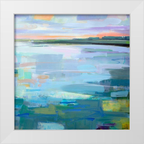 By The Footbridge Ogunquit White Modern Wood Framed Art Print by Robbins, Kathleen