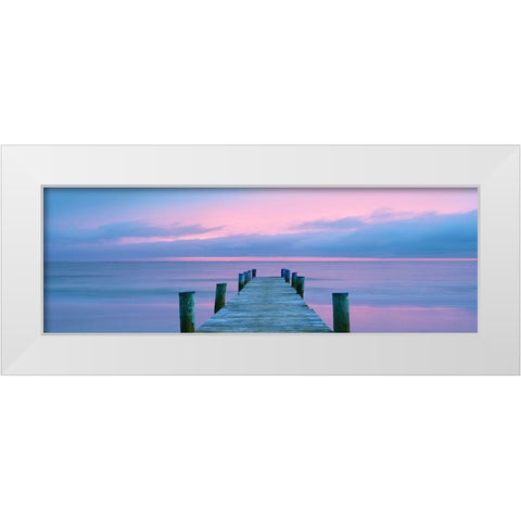 Into Infinity White Modern Wood Framed Art Print by Reed, Jack