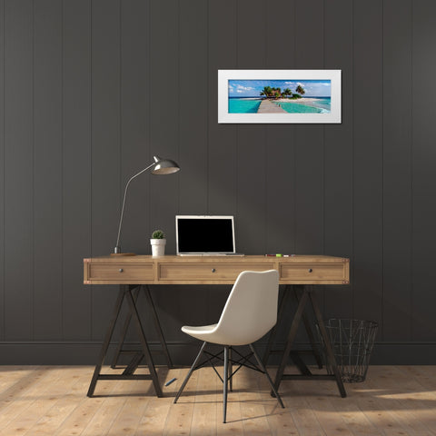 Island Life White Modern Wood Framed Art Print by Reed, Jack