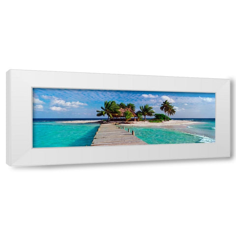 Island Life White Modern Wood Framed Art Print by Reed, Jack