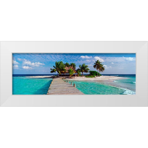 Island Life White Modern Wood Framed Art Print by Reed, Jack