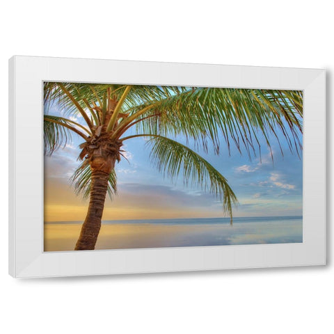 Key West White Modern Wood Framed Art Print by Reed, Jack