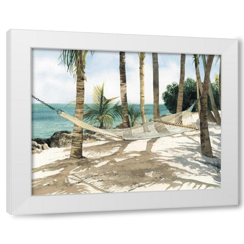 Hold All Calls White Modern Wood Framed Art Print by Roberts, Linda