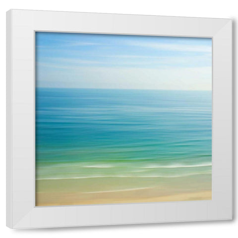 Seacoast 121 White Modern Wood Framed Art Print by Rowell, David E
