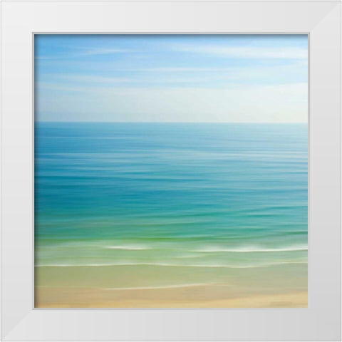 Seacoast 121 White Modern Wood Framed Art Print by Rowell, David E