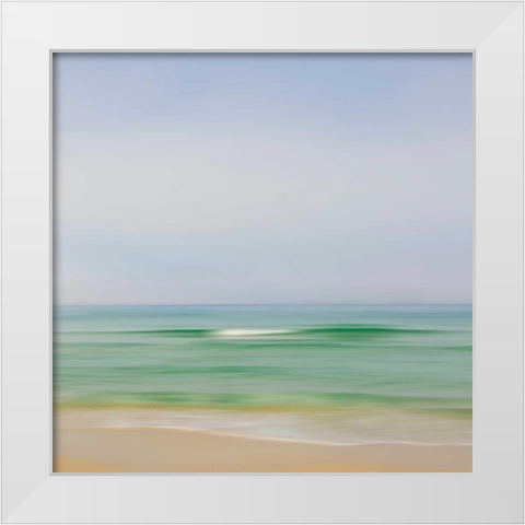 Seacoast 165 White Modern Wood Framed Art Print by Rowell, David E