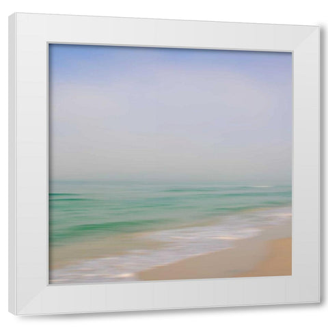Seacoast 184 White Modern Wood Framed Art Print by Rowell, David E