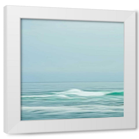 Seacoast 601 White Modern Wood Framed Art Print by Rowell, David E