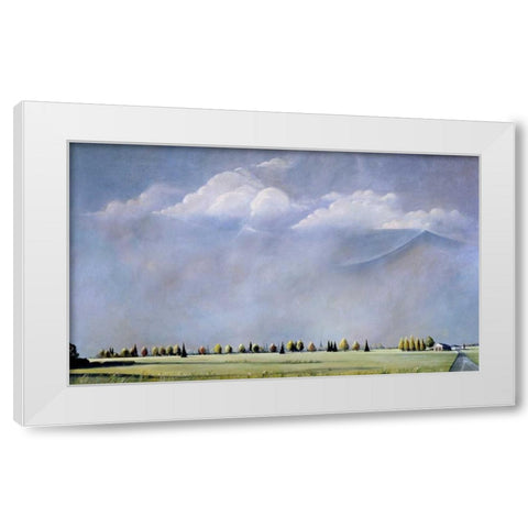 East End White Modern Wood Framed Art Print by Romm, Steve
